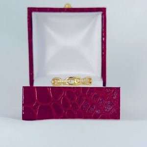 Gold Chain links Diamond Band Ring